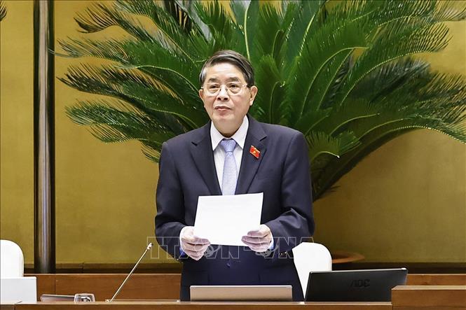 Phó Chủ tịch Quốc hội Nguyễn Đức Hải phát biểu. Ảnh: Doãn Tấn - TTXVN