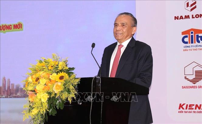 Ông Lê Hoàng Châu, Chủ tịch Hiệp hội Bất động sản TP. Hồ Chí Minh nhiệm kỳ 2025 – 2030. Ảnh: Huyền Trang - TTXVN