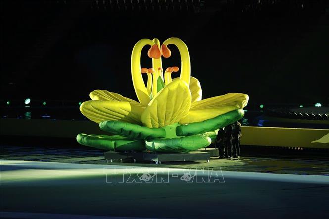 Lễ khai mạc SEA Games 33 được công bố gồm 5 tiết mục lớn: Hành trình tìm về cội nguồn SEA Games, khơi dậy đam mê thi đấu, khẳng định sự đa dạng văn hóa ASEAN, tôn vinh tinh thần thể thao và lời chào của tình hữu nghị “Chúng ta là một”. Ảnh: Minh Quyết - PV TTXVN từ Thái Lan