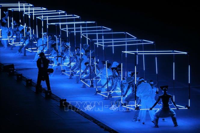 Lễ khai mạc SEA Games 33 được công bố gồm 5 tiết mục lớn: Hành trình tìm về cội nguồn SEA Games, khơi dậy đam mê thi đấu, khẳng định sự đa dạng văn hóa ASEAN, tôn vinh tinh thần thể thao và lời chào của tình hữu nghị “Chúng ta là một”. Ảnh: Minh Quyết - PV TTXVN từ Thái Lan