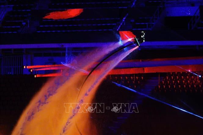 Lễ khai mạc SEA Games 33 được công bố gồm 5 tiết mục lớn: Hành trình tìm về cội nguồn SEA Games, khơi dậy đam mê thi đấu, khẳng định sự đa dạng văn hóa ASEAN, tôn vinh tinh thần thể thao và lời chào của tình hữu nghị “Chúng ta là một”. Ảnh: Minh Quyết - PV TTXVN từ Thái Lan