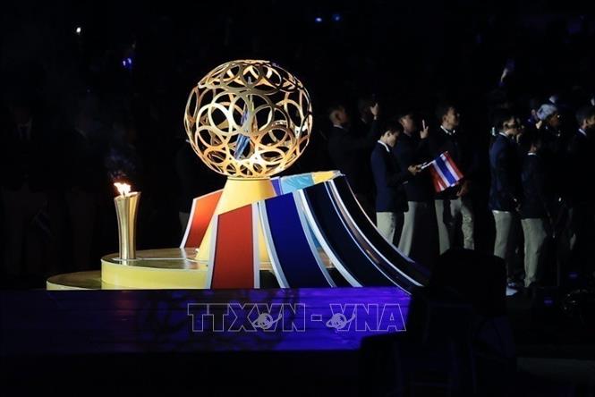 The ritual to light up SEA Games 33 torch. VNA Photo: Minh Quyết