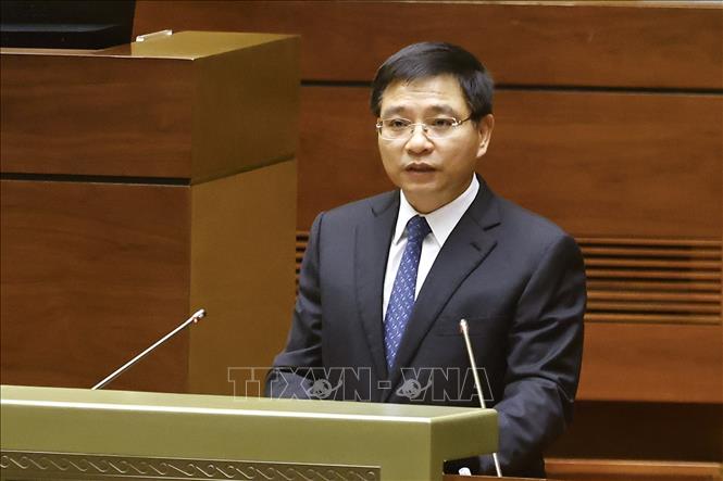 Bộ trưởng Bộ Tài chính Nguyễn Văn Thắng phát biểu. Ảnh: Doãn Tấn - TTXVN