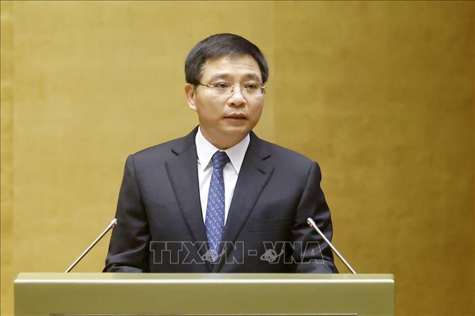 Bộ trưởng Bộ Tài chính Nguyễn Văn Thắng phát biểu. Ảnh: Doãn Tấn - TTXVN