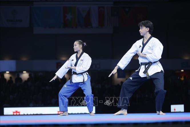 Phần thi của đội chủ nhà Thái Lan. Ảnh: Minh Quyết - PV TTXVN tại Thái Lan