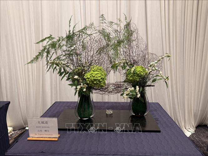 Một tác phẩm trưng bày tại Triển lãm. Ảnh: Phạm Tuân - PV TTXVN tại Nhật Bản