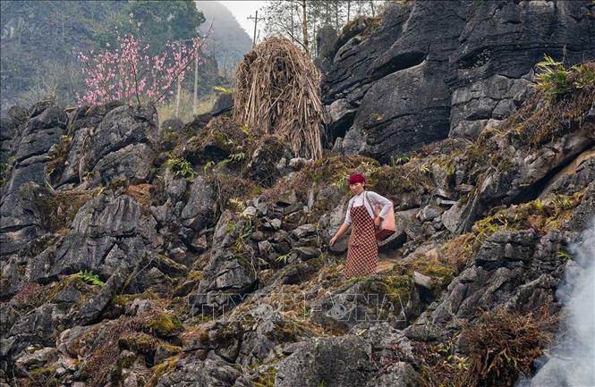 Nét đẹp của con người kết hợp cảnh sắc nơi đây cũng là một điểm thu hút du khách. Ảnh: Khánh Hoà - TTXVN 