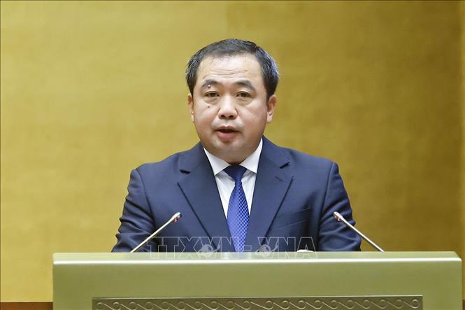 Bộ trưởng Bộ Nông nghiệp và Môi trường Trần Đức Thắng phát biểu. Ảnh: Doãn Tấn - TTXVN