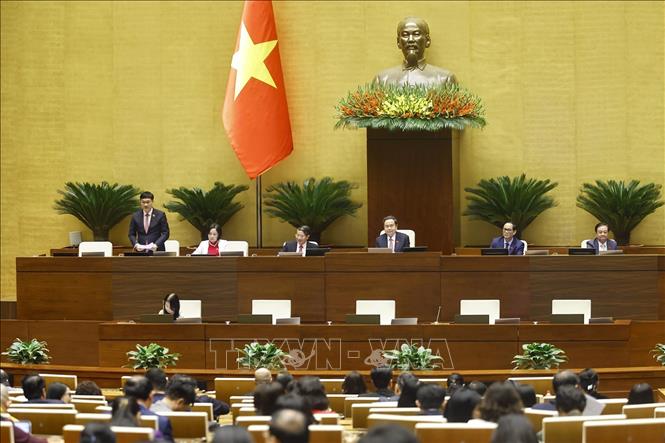 Phó Chủ tịch Quốc hội Vũ Hồng Thanh phát biểu. Ảnh: Doãn Tấn - TTXVN