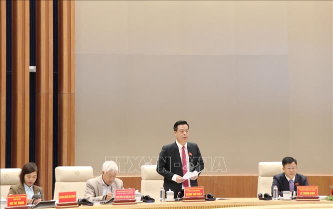 Trưởng ban Quản lý Khu kinh tế Hải Phòng Phạm Văn Thép phát biểu tại Hội nghị. Ảnh: Mạnh Tú – TTXVN
