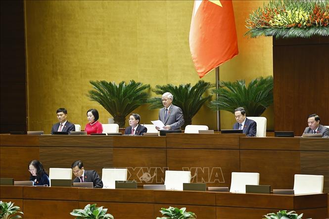 Phó Chủ tịch Thường trực Quốc hội Đỗ Văn Chiến phát biểu. Ảnh: Doãn Tấn - TTXVN