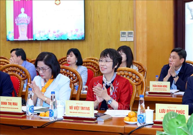 Đại biểu tham dự buổi làm việc. Ảnh: Phương Hoa - TTXVN