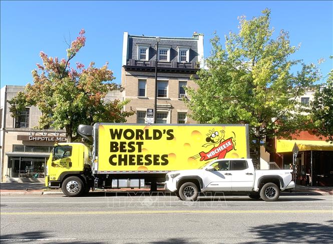 Xe tải lưu thông trên đường phố tại thủ đô Washington DC. Ảnh: Ngọc Quang, PV TTXVN tại Mỹ