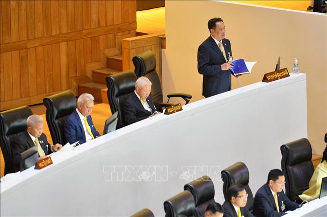 (Tư liệu) Thủ tướng Thái Lan Anutin Charnvirakul phát biểu trước Quốc hội, tại Bangkok ngày 29/9/2025. Ảnh: THX/TTXVN