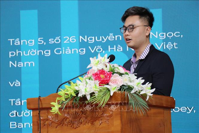 Ông Nguyễn Thành Nam, điều phối viên Dự án Kenan Foundation Asia Việt Nam, phát biểu tại buổi lễ. Ảnh: Nguyễn Thành – TTXVN