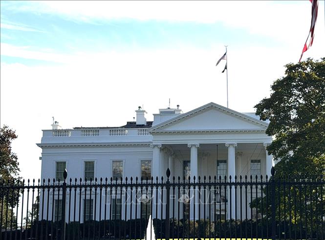 Nhà Trắng tại thủ đô Washington DC của Mỹ. Ảnh: Ngọc Quang - PV TTXVN tại Mỹ
