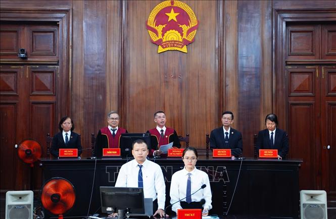 Quang cảnh phiên tòa. Ảnh: Linh Sơn - TTXVN