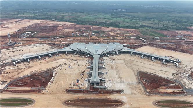 Nhà ga hành khách sân bay Long Thành. Ảnh: Công Phong - TTXVN