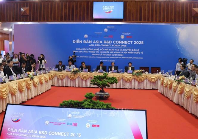 Quang cảnh Diễn đàn quốc tế ASIA R&D CONNECT 2025. Ảnh: Thanh Bình -TTXVN