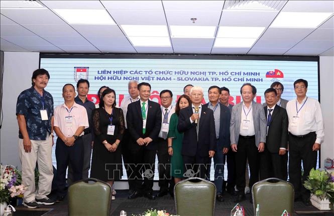 Ra mắt Ban Chấp hành Hội hữu nghị Việt Nam- Slovakia Thành phố Hồ Chí Minh nhiệm kỳ 2025-2030. Ảnh: Xuân Khu-TTXVN