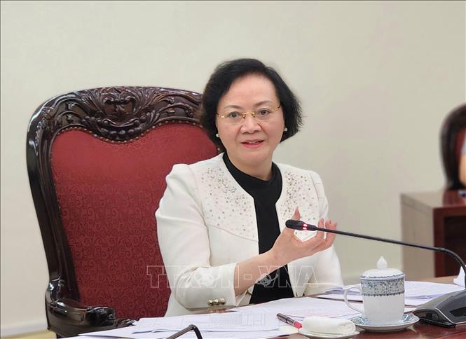 Phó Thủ tướng Phạm Thị Thanh Trà phát biểu kết luận cuộc họp. Ảnh: Chu Thanh Vân - TTXVN