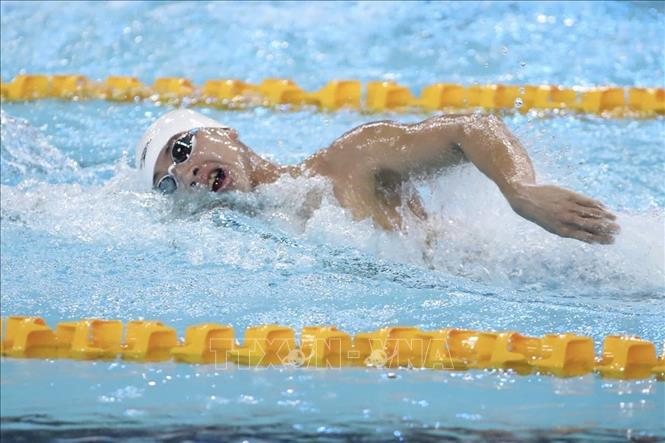 Phần thi của kình ngư Mai Trần Tuấn Anh. Ảnh: TTXVN phát