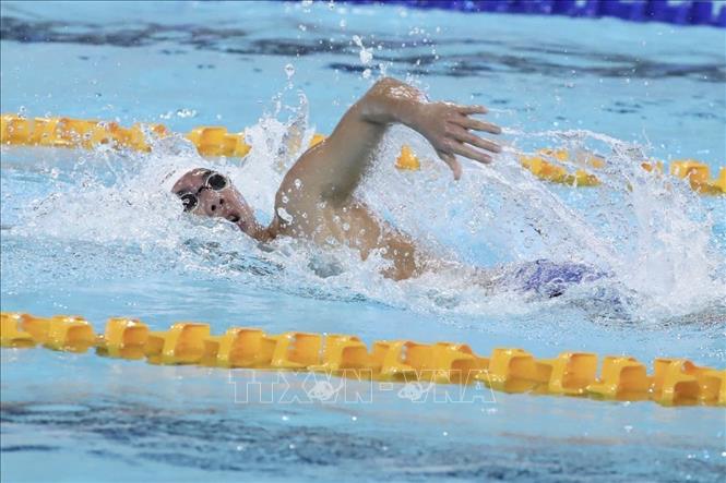 Phần thi của kình ngư Nguyễn Huy Hoàng. Ảnh: TTXVN phát