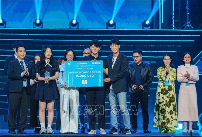 Giải tác động nổi bật được trao cho PLANTNER. Ảnh: Hoàng Hiếu - TTXVN