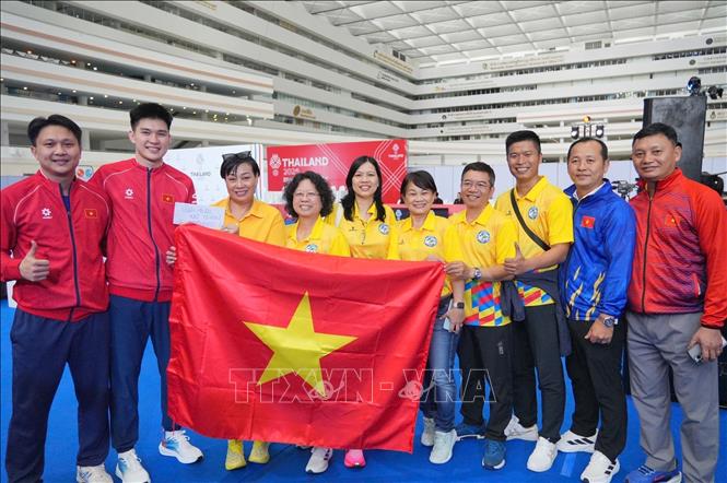 The karate squad dominated, securing three golds. VNA Photo: Minh Quyết 