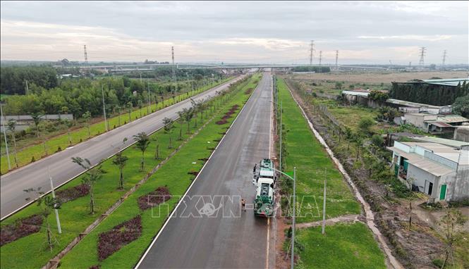 Tuyến giao thông kết nối sân bay Long Thành, đoạn gần cao tốc Biên Hòa - Vũng Tàu. Ảnh: Công Phong