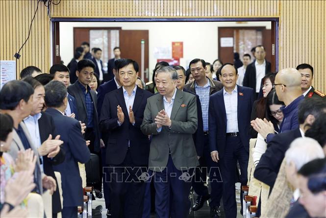 Tổng Bí thư Tô Lâm và các đại biểu. Ảnh: Thống Nhất – TTXVN