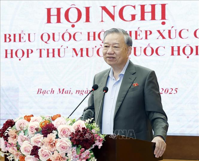 Tổng Bí thư Tô Lâm phát biểu. Ảnh: Thống Nhất – TTXVN