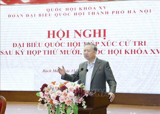 Tổng Bí thư Tô Lâm phát biểu. Ảnh: Thống Nhất – TTXVN