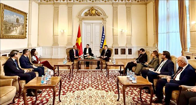 A view of the reception. VNA Photo/Photo by courtesy