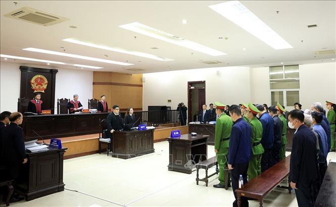 Quang cảnh phiên toà. Ảnh: Tuấn Anh - TTXVN