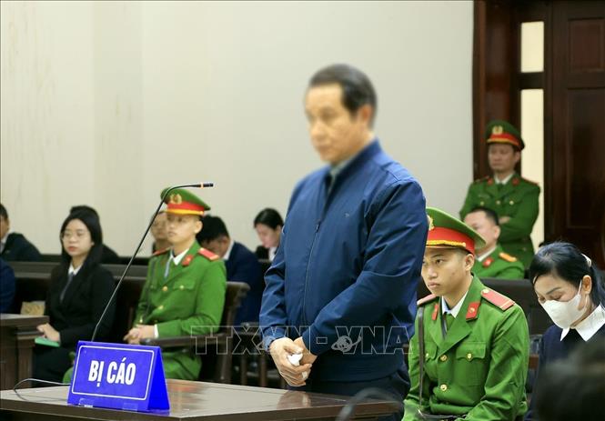 Bị cáo Phạm Hoàng Anh, cựu Phó Bí thư tỉnh Vĩnh Phúc (cũ). Ảnh: Tuấn Anh - TTXVN