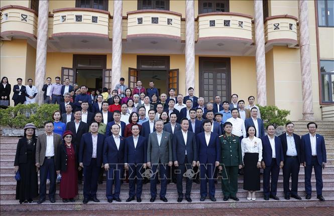 Tổng Bí thư Tô Lâm và các đại biểu. Ảnh: Thống Nhất – TTXVN