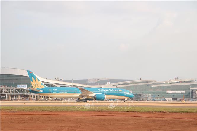 Máy bay Boeing tại sân đỗ sân bay Long Thành, chiều 15/12/2025. Ảnh: Công Phong - TTXVN