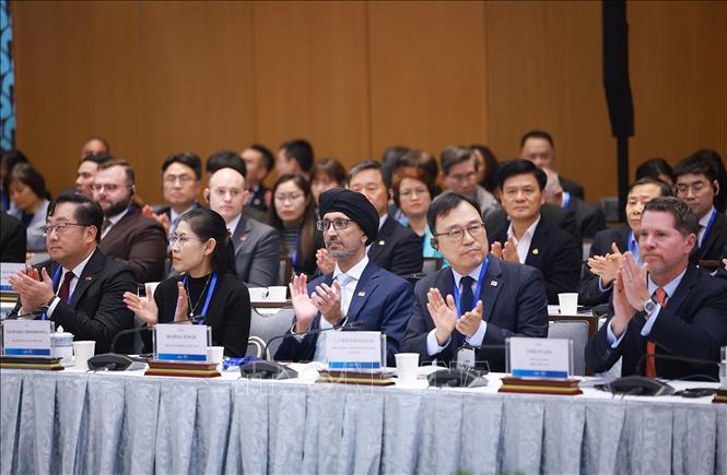 Các đại biểu tham dự Diễn đàn Kinh tế Việt Nam 2025, triển vọng 2026. Ảnh: Dương Giang-TTXVN
