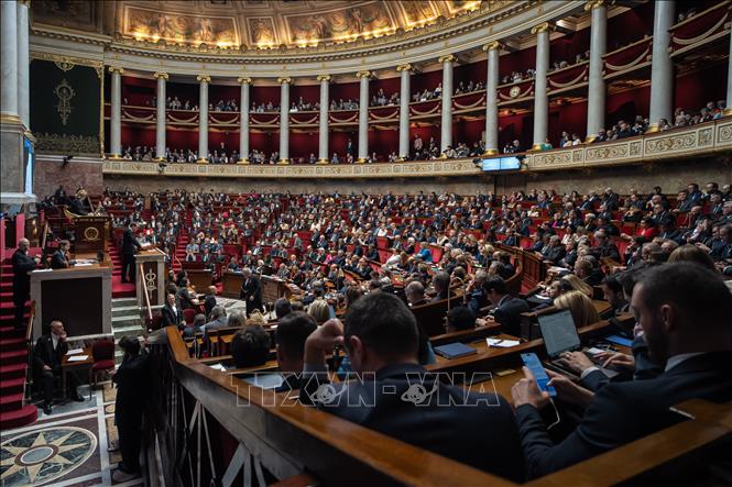 Toàn cảnh một phiên họp Quốc hội Pháp ở Paris. Ảnh: THX/TTXVN 