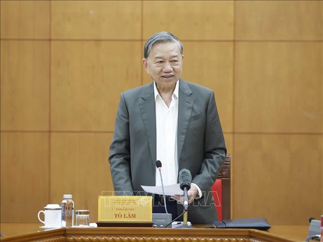 Tổng Bí thư Tô Lâm phát biểu. Ảnh: Thống Nhất – TTXVN