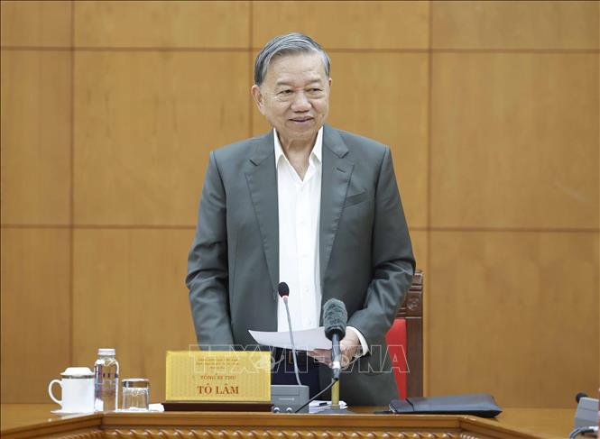 Tổng Bí thư Tô Lâm phát biểu. Ảnh: Thống Nhất – TTXVN