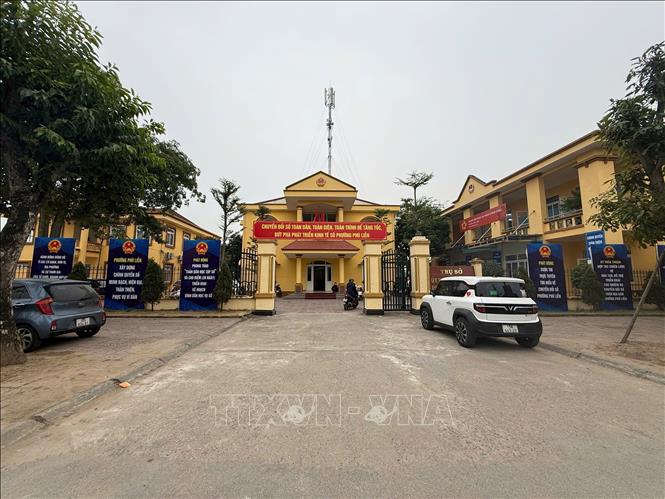 Trụ sở UBND phừơng Phù Liễn. Ảnh Tiến Vĩnh – TTXVN