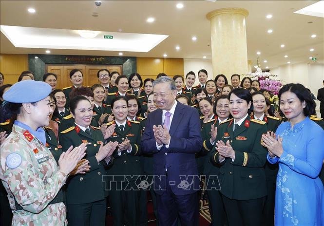 Tổng Bí thư Tô Lâm và các đại biểu. Ảnh: Thống Nhất – TTXVN