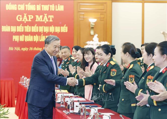 Tổng Bí thư Tô Lâm và các đại biểu. Ảnh: Thống Nhất – TTXVN