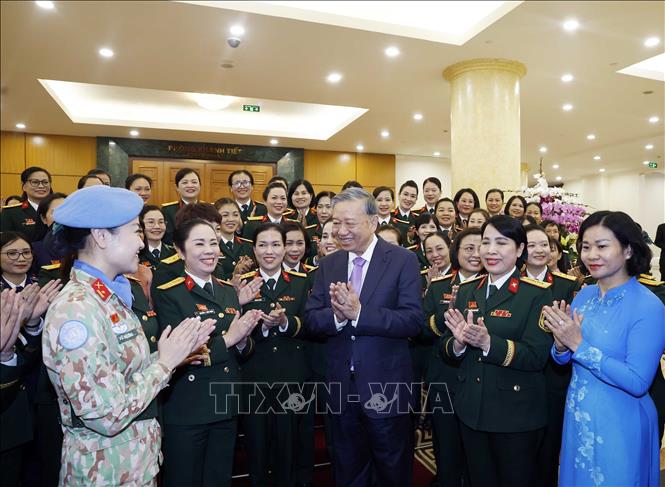 Tổng Bí thư Tô Lâm và các đại biểu. Ảnh: Thống Nhất – TTXVN