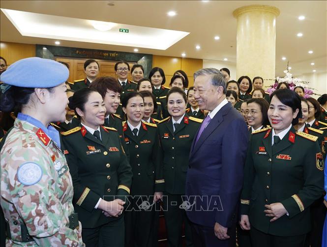 Tổng Bí thư Tô Lâm và các đại biểu. Ảnh: Thống Nhất – TTXVN