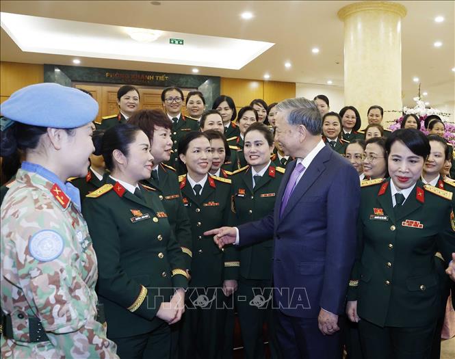 Tổng Bí thư Tô Lâm và các đại biểu. Ảnh: Thống Nhất – TTXVN