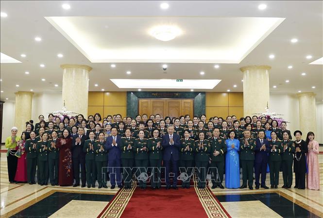 Tổng Bí thư Tô Lâm và các đại biểu. Ảnh: Thống Nhất – TTXVN