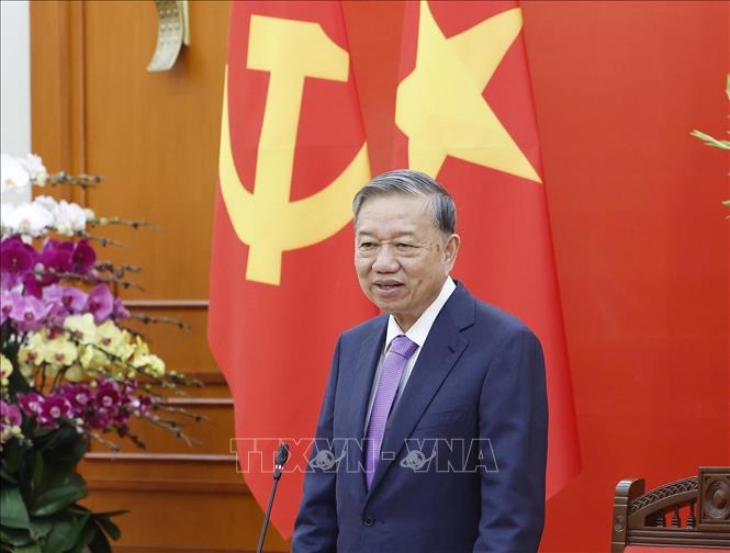 Tổng Bí thư Tô Lâm phát biểu. Ảnh: Thống Nhất – TTXVN